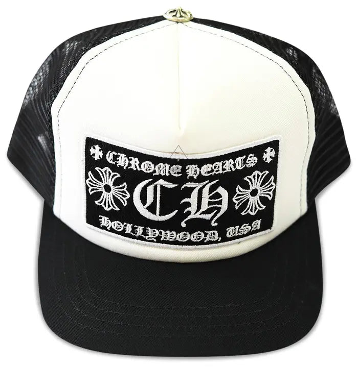 Chrome Hearts Ch Hollywood Trucker Hat ‘Black/White’